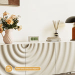 Load image into Gallery viewer, 78&#39;&#39;Wave Pattern TV Cabinet Mid Century Design
