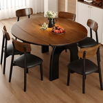 Load image into Gallery viewer, 50.7" Versatile Extendable Dining Table Round to Oval Conversion

