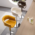 Load image into Gallery viewer, Modern Adjustable Swivel Bar Stool PU Leather Seat Gas Lift Height Adjustable Counter Bar Chair 1 Piece
