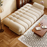 Load image into Gallery viewer, Modern Bubble Cushion Velvet Sofa Bed Convertible Deep Seat Sleeper
