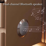 Load image into Gallery viewer, Smart Leather Nightstand with LED Ambience Light Wireless Charging Bluetooth Speaker and Digital Password Lock
