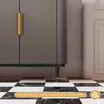 Load image into Gallery viewer, 62.4'' Modern Luxury Elegant Gray and Gold Sideboard with Shelves
