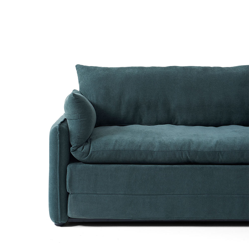 66'' Convertible Folding Sofa Chair One-Click Bed Soft Sponge Padding Modern Minimalist Style