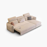 Load image into Gallery viewer, Modern Velvet Sofa Bed with USB Charging &amp; Storage Chaise Convertible Sleeper Couch
