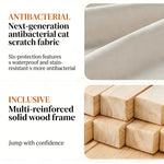 Load image into Gallery viewer, Modern Double-Sided Sectional Sofa in Skin-Friendly Cat-Scratch Fabric with Latex Support
