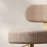 Load image into Gallery viewer, 1 Piece Modern Upholstered Adjustable Bar Stool with Gold Metal Base
