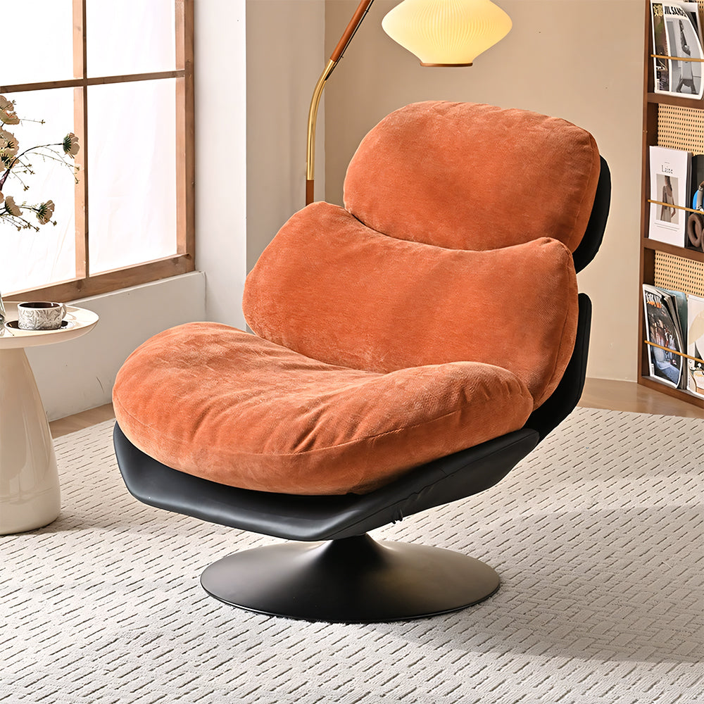 39.3'' Modern Swivel Lounge Chair  Plush Comfort Ergonomic Design Durable Long Term Support