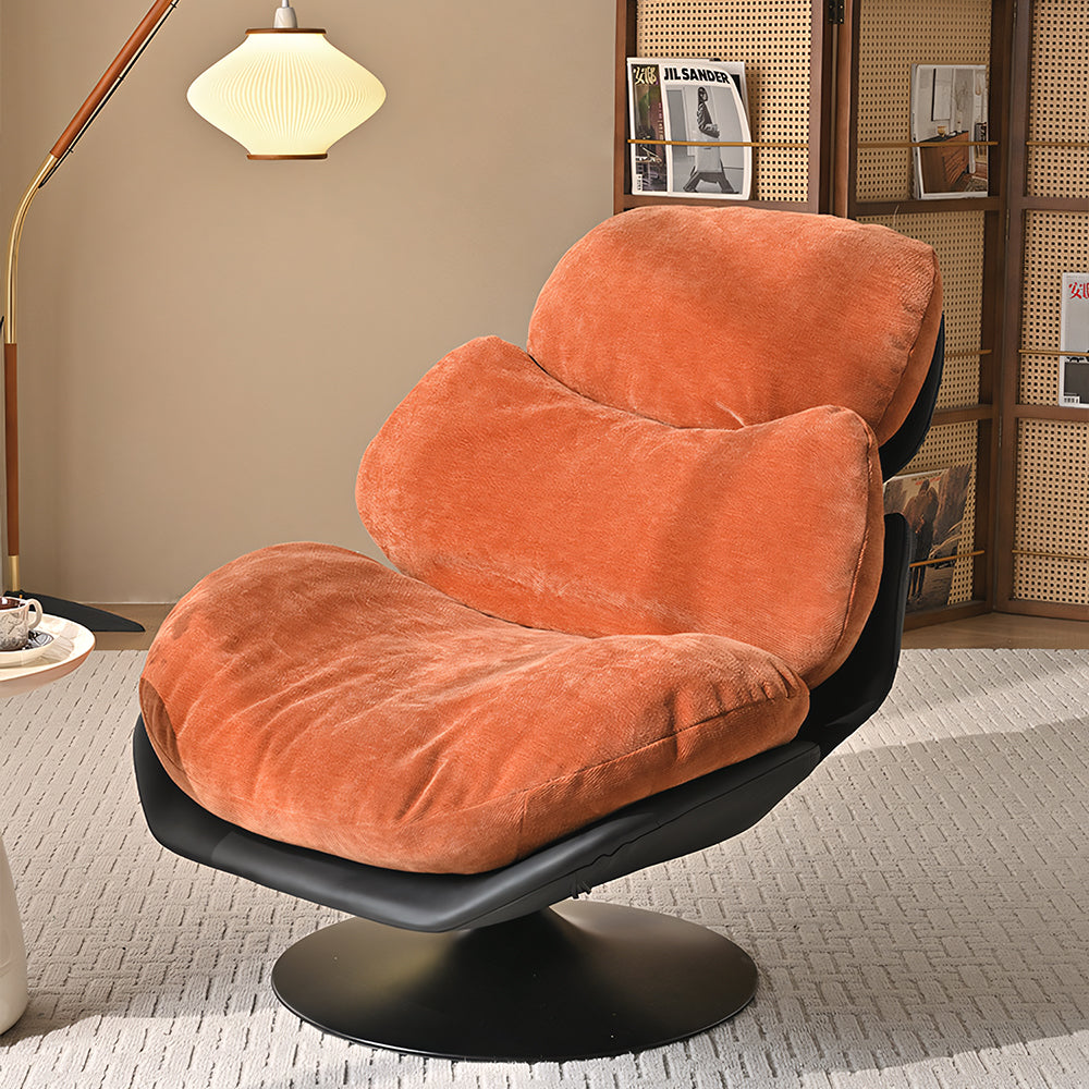 39.3'' Modern Swivel Lounge Chair  Plush Comfort Ergonomic Design Durable Long Term Support