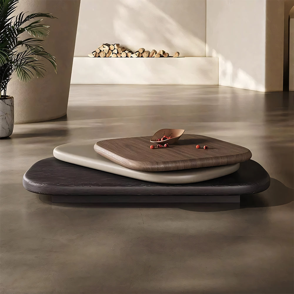 58.5'' Modern Nesting Coffee Table Minimalist Design Dual Layer for Flexible Use Stylish Functional