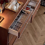 Load image into Gallery viewer, Solid Wood 6-Drawer Vanity Desk with Spacious Storage
