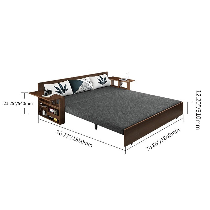 Modern Storage Sofa Bed with Lift-up Function Space-saving Design Elegant and Practical