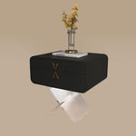 Load image into Gallery viewer, Modern Smart Nightstand with X-Base Acrylic Legs &amp; Motion Sensor LED Light
