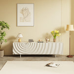 Load image into Gallery viewer, 78&#39;&#39;Wave Pattern TV Cabinet Mid Century Design

