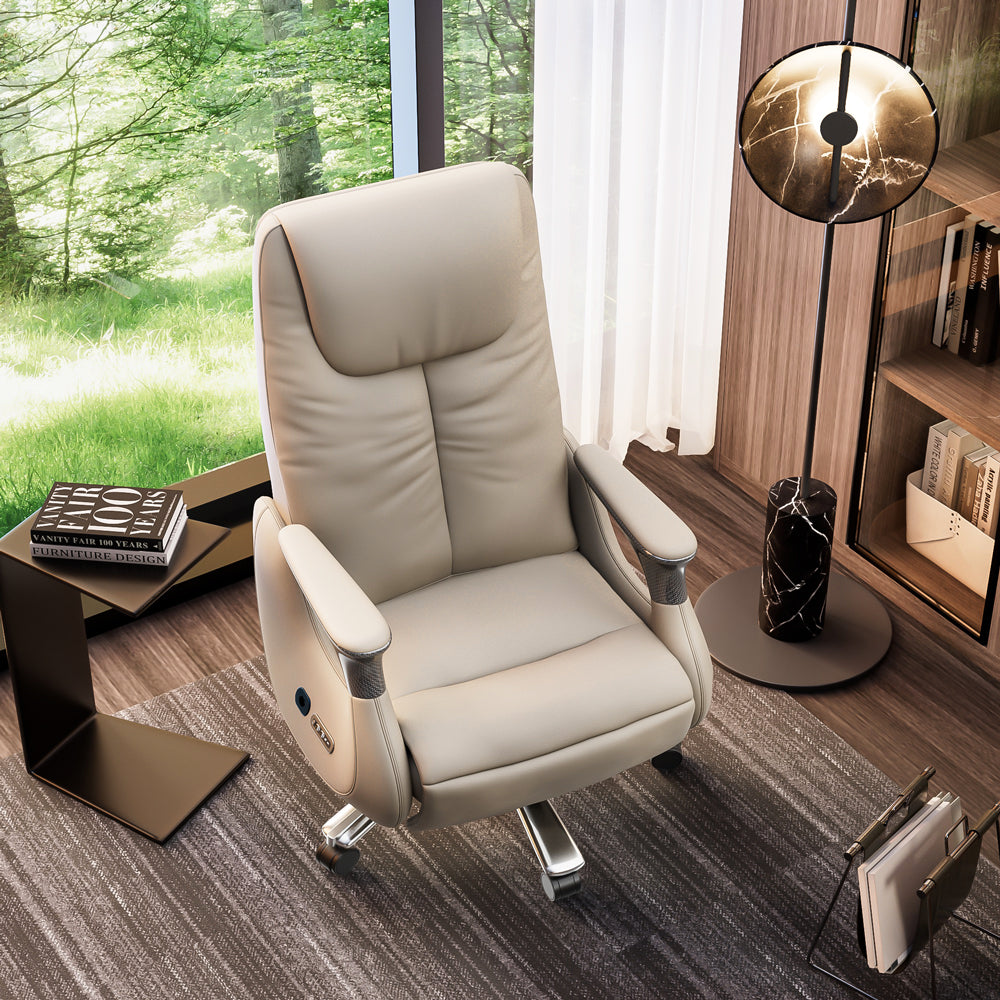 Luxury Ergonomic Massage Chair with Heating Ventilation and Smart Voice Control