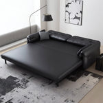 Load image into Gallery viewer, Modern Faux Leather Sofa Bed Convertible Sleeper Sofa Minimalist Folding Couch for Living Room
