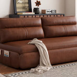 Load image into Gallery viewer, Contemporary Convertible Sofa Bed in Faux Leather Modern Sleeper Sofa for Living Room
