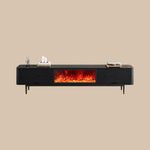 Load image into Gallery viewer, Electric Fireplace TV Stand Flame Effect with 3 Color LED Lights for 65 to 75 inches TVs
