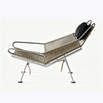 Load image into Gallery viewer, Modern Lounge Chair with Wool Throw and Leather Head Pillow
