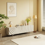 Load image into Gallery viewer, 78&#39;&#39;Wave Pattern TV Cabinet Mid Century Design
