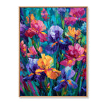 Load image into Gallery viewer, Symphony of Irises Colorful Impressionist Flower Canvas Handcrafted Painting
