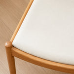 Load image into Gallery viewer, Modern Solid Wood Dining Chair with Handwoven Paper Rope Seat and Sculptural Armrests 1 Piece
