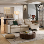 Load image into Gallery viewer, 115.35&#39;&#39; CloudLuxe Power Reclining 3-Seat Sofa Linen Fabric Cloud Comfort
