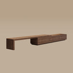 Load image into Gallery viewer, Extendable TV Stand with Storage Drawers Modern TV Console
