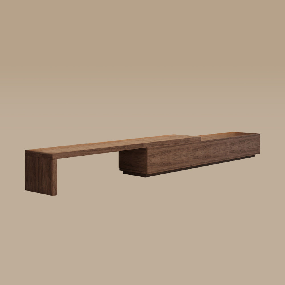 Extendable TV Stand with Storage Drawers Modern TV Console
