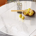 Load image into Gallery viewer, 50.7&quot; Convertible Folding Dining Table Round to Square Expandable Dining Table
