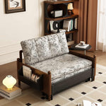 Load image into Gallery viewer, Convertible Sofa Bed with Storage Floral Print Fabric
