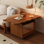 Load image into Gallery viewer, 44.8&quot; Foldable Lift Top Coffee Table with Wheels Drawer Sensor Light Walnut Finish
