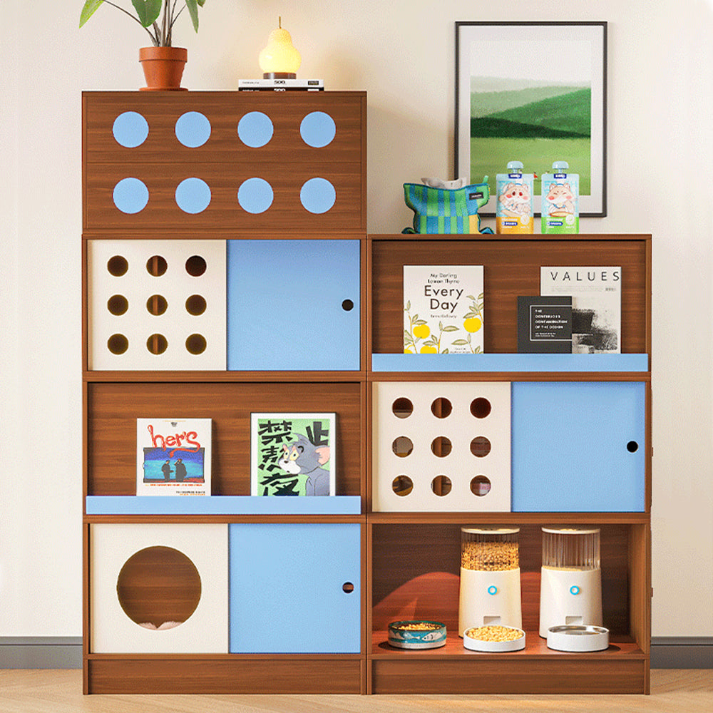 Modern Modular Storage Cabinet Pet Friendly Sideboard Multi Functional Cabinet