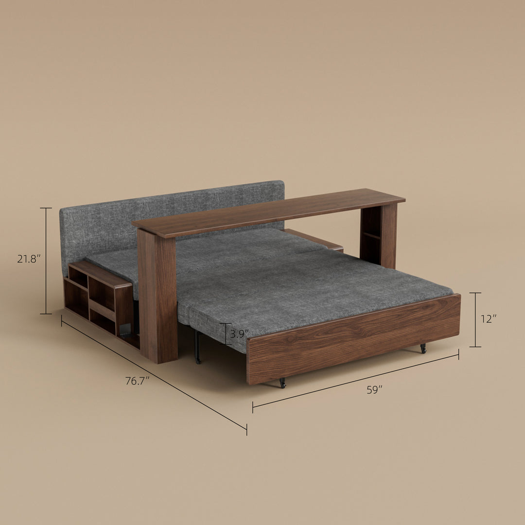Modern Storage Sofa Bed with Lift-up Function Space-saving Design Elegant and Practical