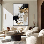 Load image into Gallery viewer, Handcrafted Painting Golden Whispers A Harmonious Dance of Texture and Light
