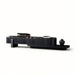 Load image into Gallery viewer, Modern Extendable TV Stand with Marble Top and Black Wood Finish
