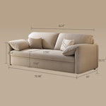 Load image into Gallery viewer, 70.9&quot; Beige Sleeper Sofa with 3.9&quot; Thick Spring Mattress Modern Space-saving Design
