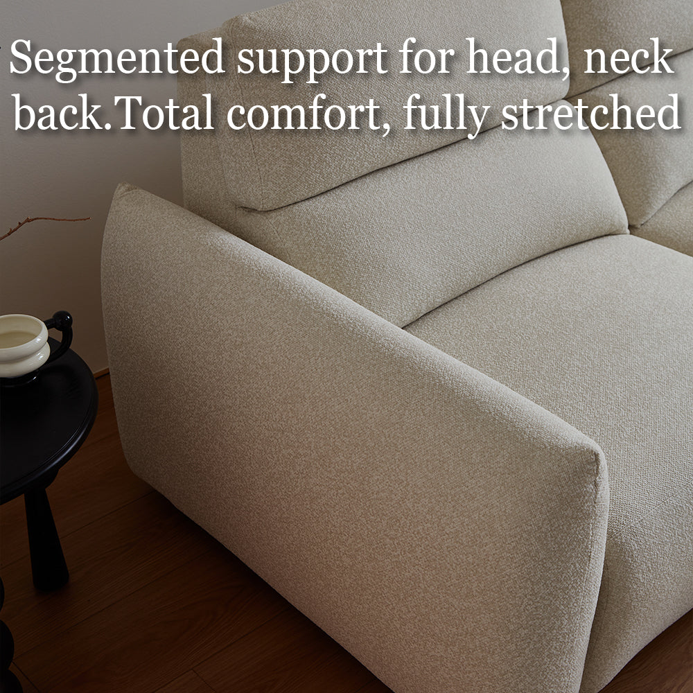 79.1'' Modern Power Recliner Sofa Soft Fabric Upholstered Electric Reclining Couch