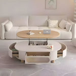 Load image into Gallery viewer, 47.2'' Lift-Top Coffee &amp; Dining Table 2-in-1 Multifunctional Convertible Table with Hidden Storage and Mobility
