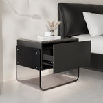 Load image into Gallery viewer, Sleek Smart Nightstand with Acrylic Base and Motion Sensor LED Lighting
