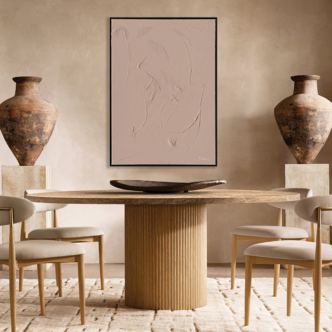 Original Wabi-Sabi style, hand-painted with authentic textures, embracing imperfection and serene beauty.
