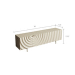 Load image into Gallery viewer, 78&#39;&#39;Wave Pattern TV Cabinet Mid Century Design
