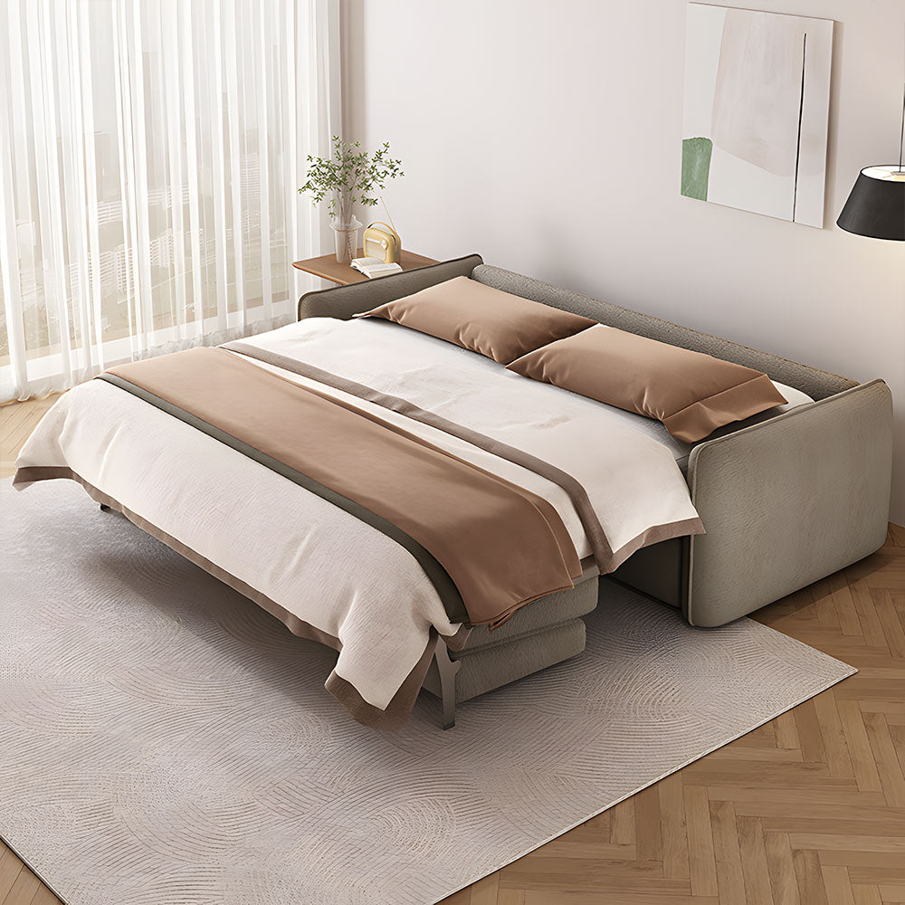 Modern Sofa Bed with 3.9-Inch Thick Foam Mattress