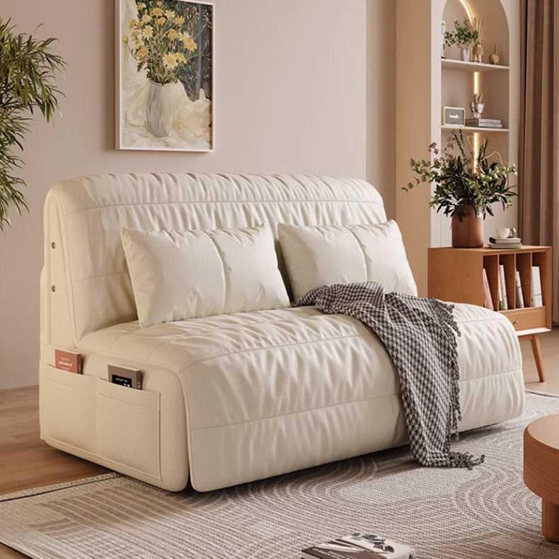62.99'' Modern Electric Sofa Bed with Remote Control Cat Scratch Resistant Fabric Convertible Sleeper Couch Loveseat