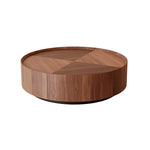 Load image into Gallery viewer, 35.1″ Round Wooden Coffee Table Modern Minimalist Design Large Storage Space
