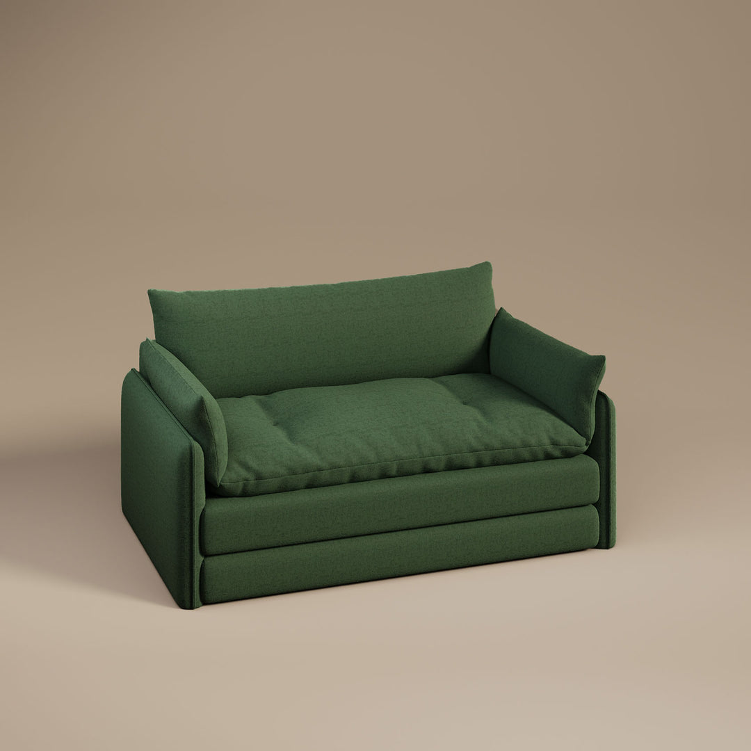 66'' Convertible Folding Sofa Chair One-Click Bed Soft Sponge Padding Modern Minimalist Style
