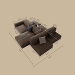 Load image into Gallery viewer, Modern Modular Top-Grain Leather Sectional Sofa
