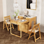 Load image into Gallery viewer, 73'' Murphy Fold-Out Dining Table with Sintered Stone Top Space-Saving
