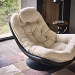 Load image into Gallery viewer, Modern Oversized Swivel Lounge Chair with Plush Cushion Deep Seat Accent Chair
