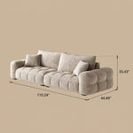 Load image into Gallery viewer, Modern Tufted Chenille Sofa with Deep Adjustable Seating

