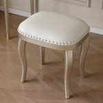 Load image into Gallery viewer, 45.6'' Modern Luxury Vanity Desk Shell Inlay Finish Makeup Table with Mirror and Drawers
